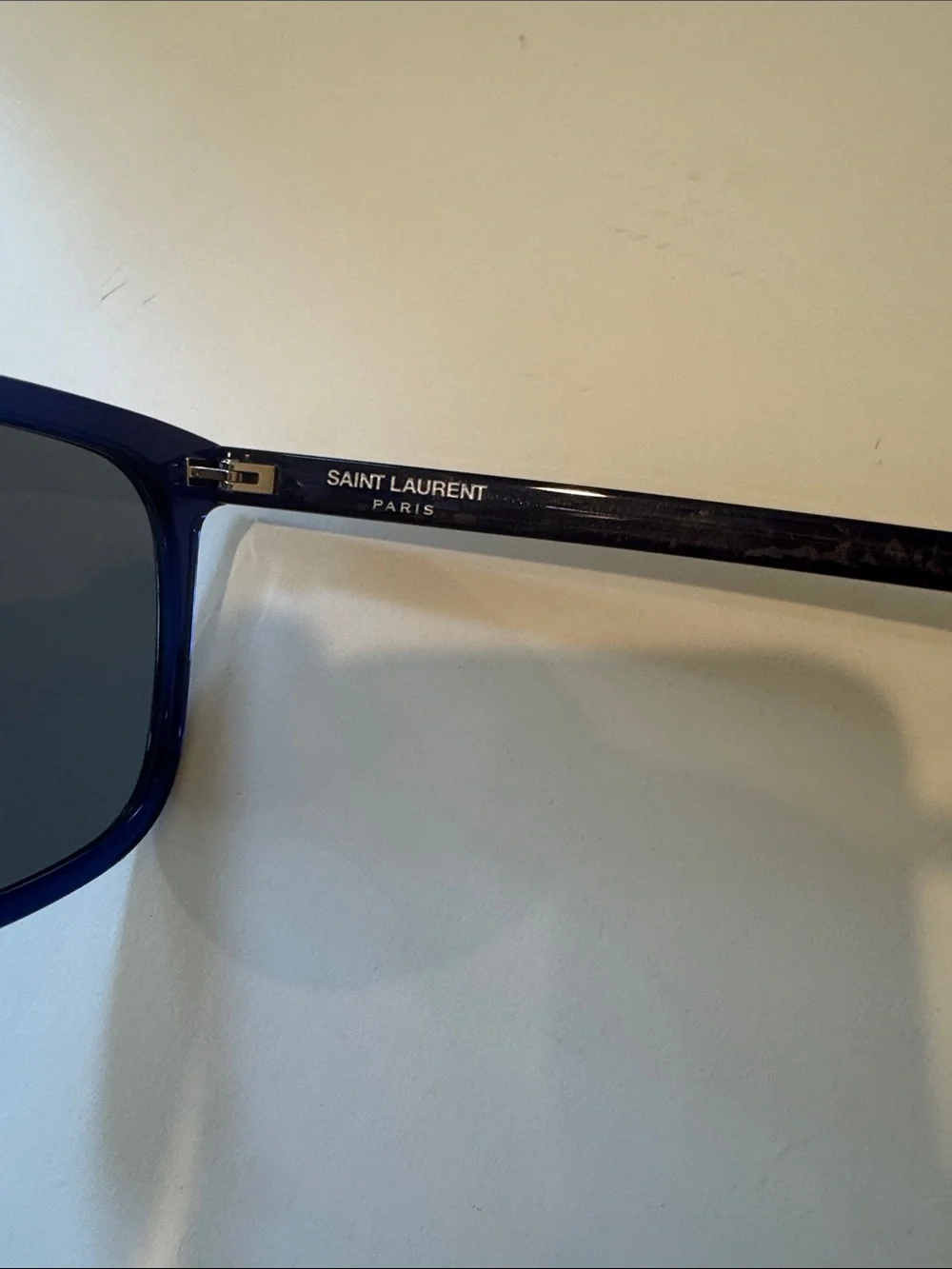 Saint Laurent Blue Square Sunglasses